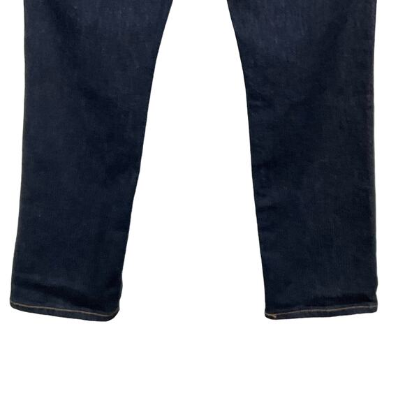 Lauren Ralph Lauren Womens Jeans Classic Straight Leg Mid Rise Dark Blue Rinse 6 - Picture 11 of 14